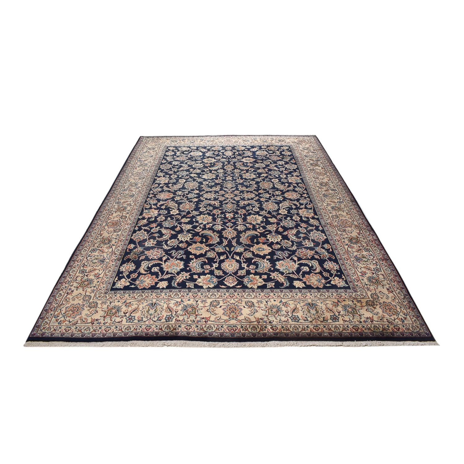 Alfombra persa - Clásica - 342 x 243 cm - azul oscuro