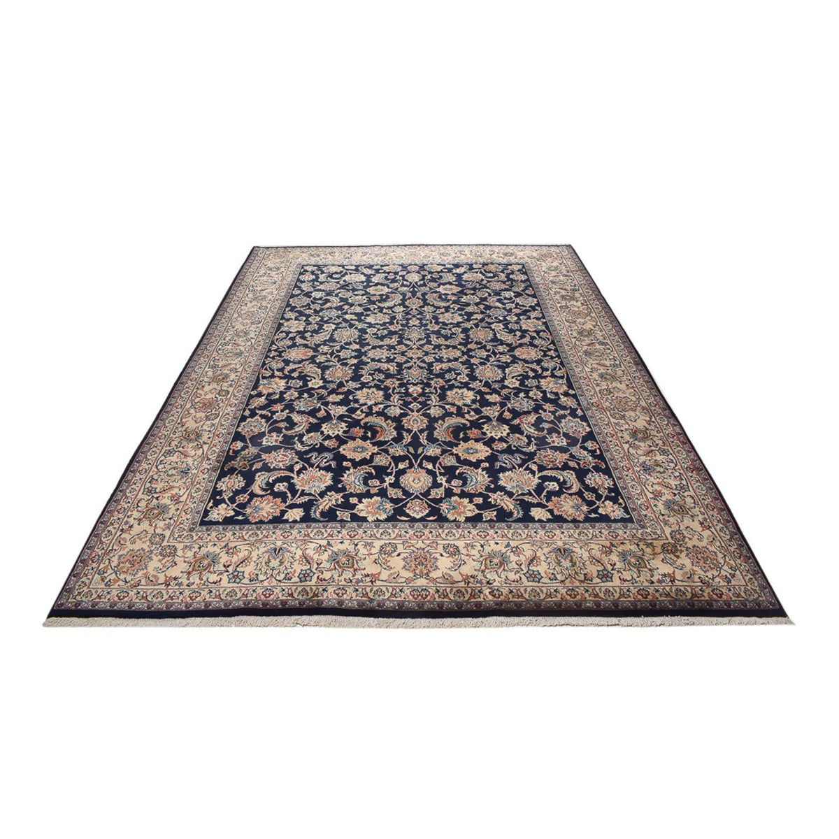 Alfombra persa - Clásica - 342 x 243 cm - azul oscuro
