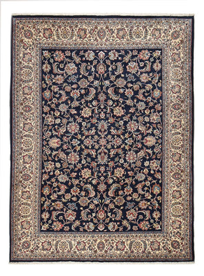 Alfombra persa - Clásica - 335 x 245 cm - azul oscuro
