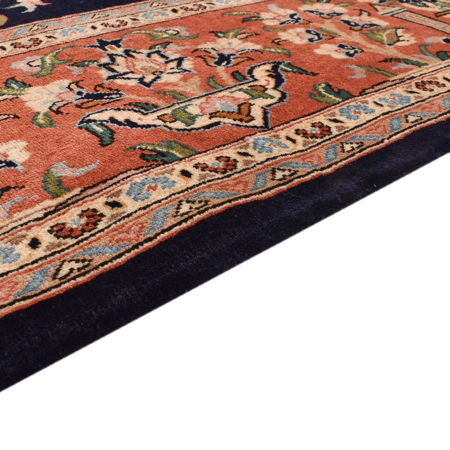 Alfombra Persa - Ghom - Royal - 270 x 157 cm - azul oscuro