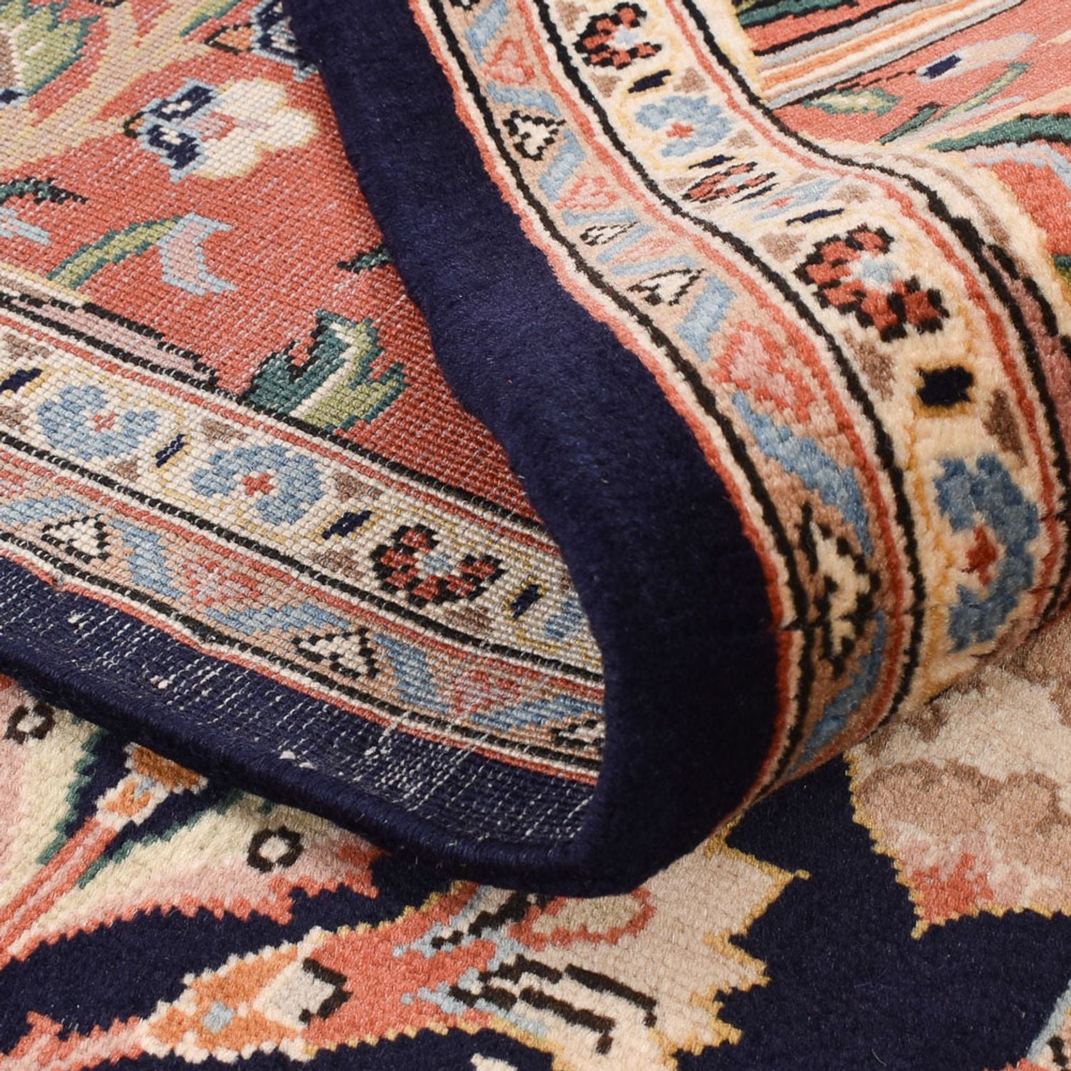Alfombra Persa - Ghom - Royal - 270 x 157 cm - azul oscuro