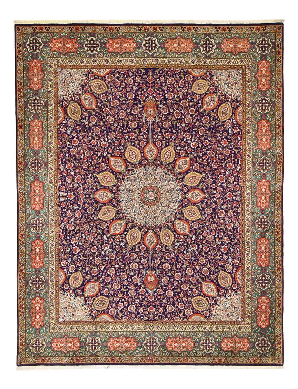 Alfombra Persa - Tabriz - Real - 389 x 305 cm - púrpura