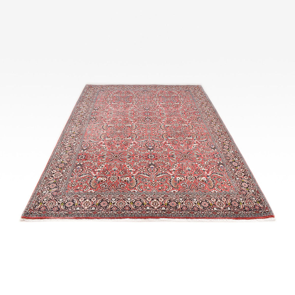Alfombra persa - Bidjar - 290 x 206 cm - rojo claro