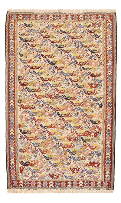 Kilim de seda Alfombra 160x255cm
