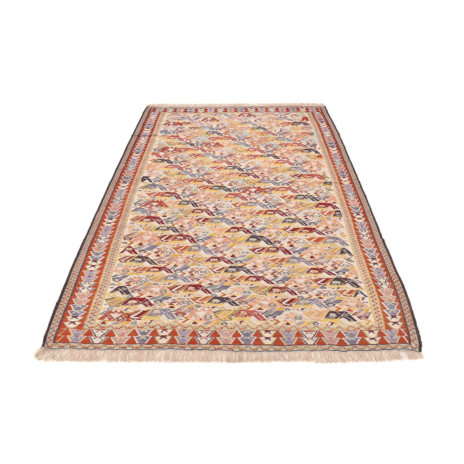 Alfombra Kelim - Oriental - 255 x 160 cm - caramelo