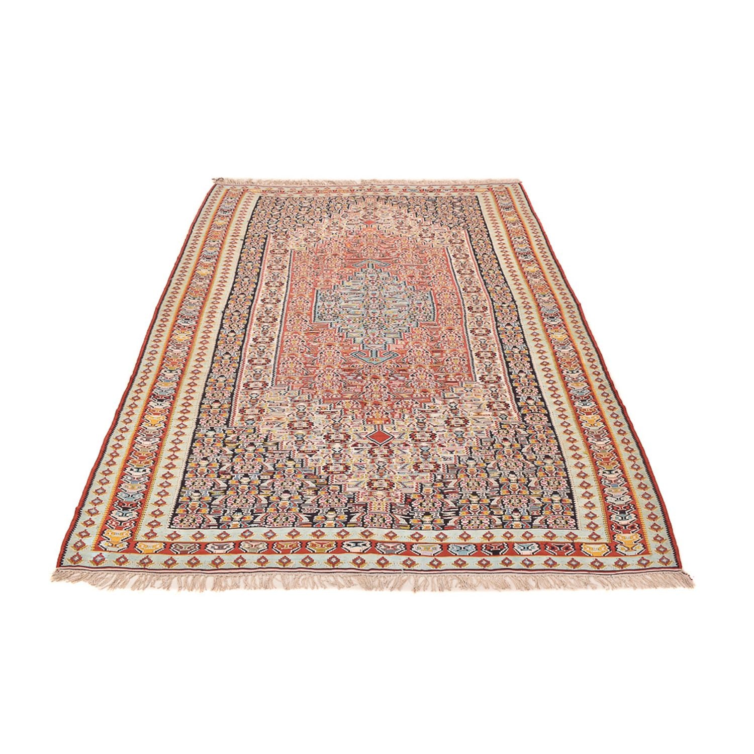 Alfombra Kelim - Oriental - 250 x 160 cm - rojo claro