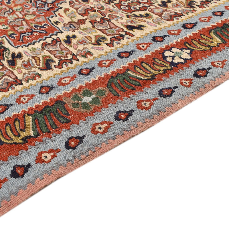 Alfombra de pasillo Alfombra Kelim - Oriental - 393 x 87 cm - beige
