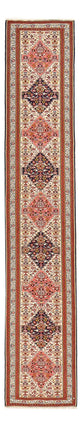 Alfombra de pasillo Alfombra Kelim - Oriental - 437 x 81 cm - beige