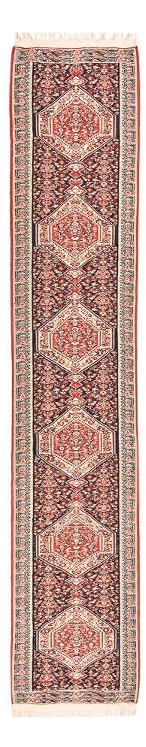 Alfombra de pasillo Alfombra Kelim - Oriental - 395 x 85 cm - beige oscuro