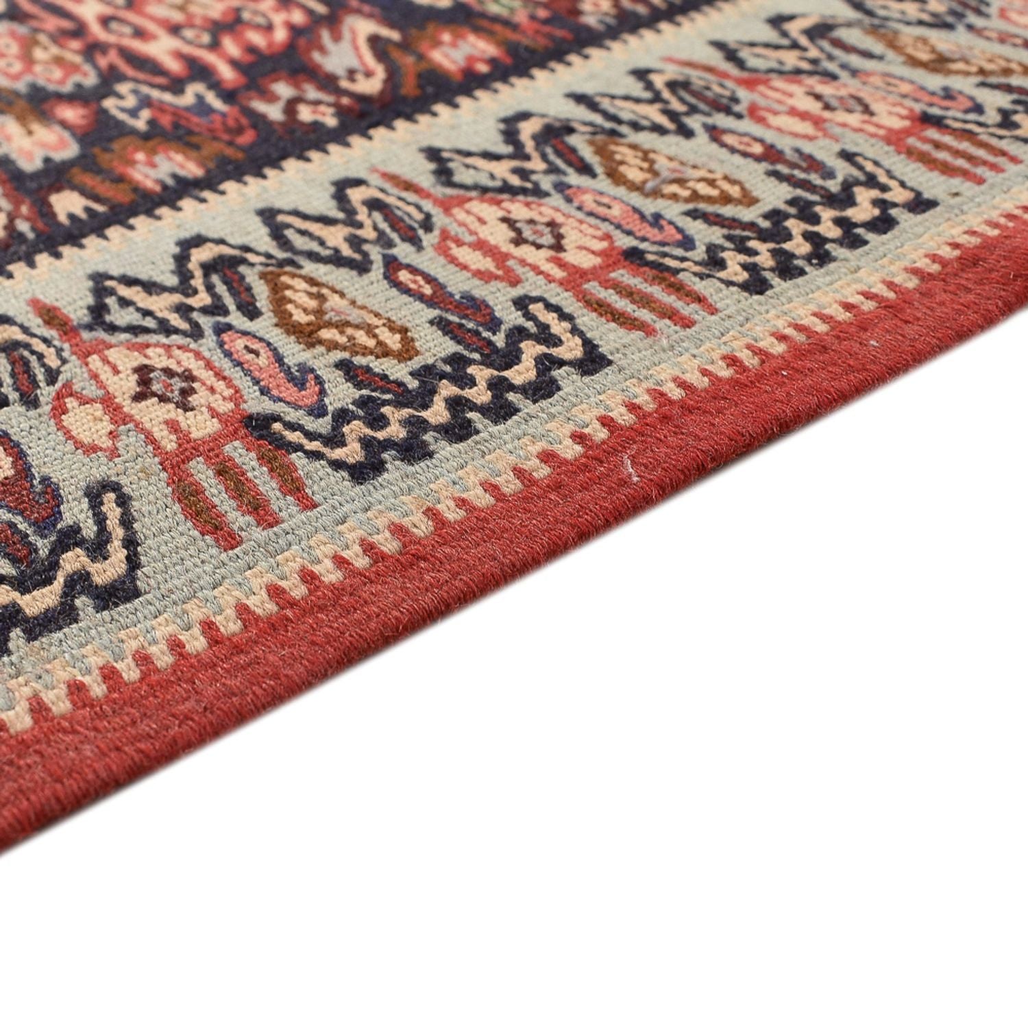 Alfombra de pasillo Alfombra Kelim - Oriental - 395 x 85 cm - beige oscuro