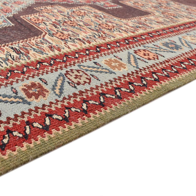 Alfombra de pasillo Alfombra Kelim - Oriental - 495 x 85 cm - azul oscuro
