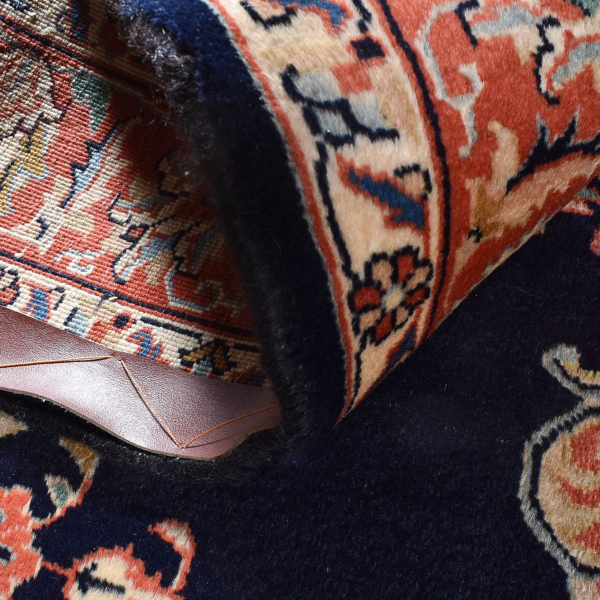 Alfombra persa - Clásica - 208 x 138 cm - azul oscuro