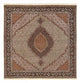 Alfombra Persa - Tabriz - Real cuadrado  - 210 x 200 cm - marrón claro