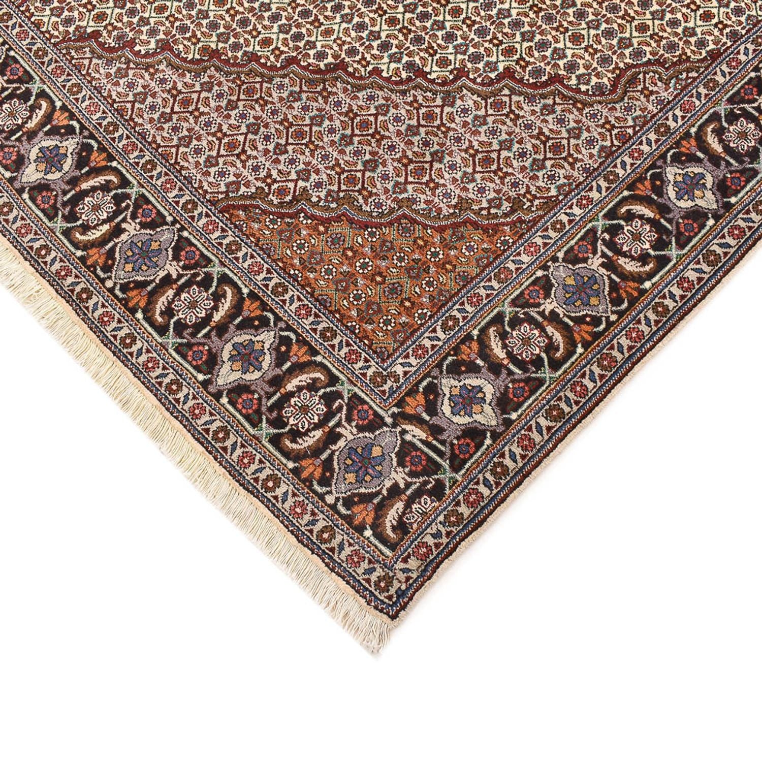 Alfombra Persa - Tabriz - Real cuadrado  - 210 x 200 cm - marrón claro