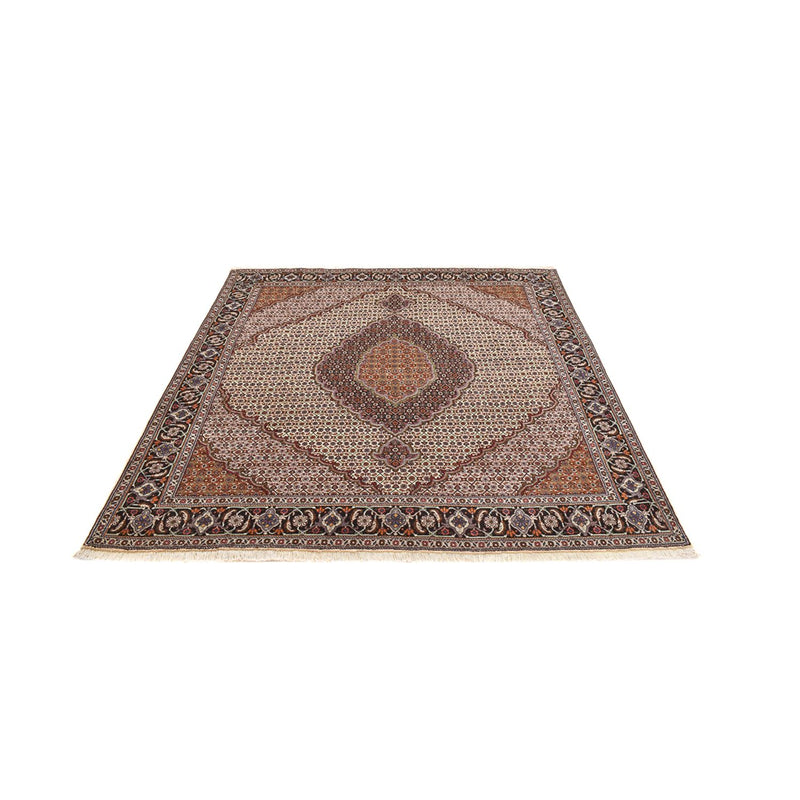 Alfombra Persa - Tabriz - Real cuadrado  - 210 x 200 cm - marrón claro