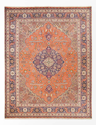 Alfombra Persa - Tabriz - Real - 397 x 300 cm - naranja