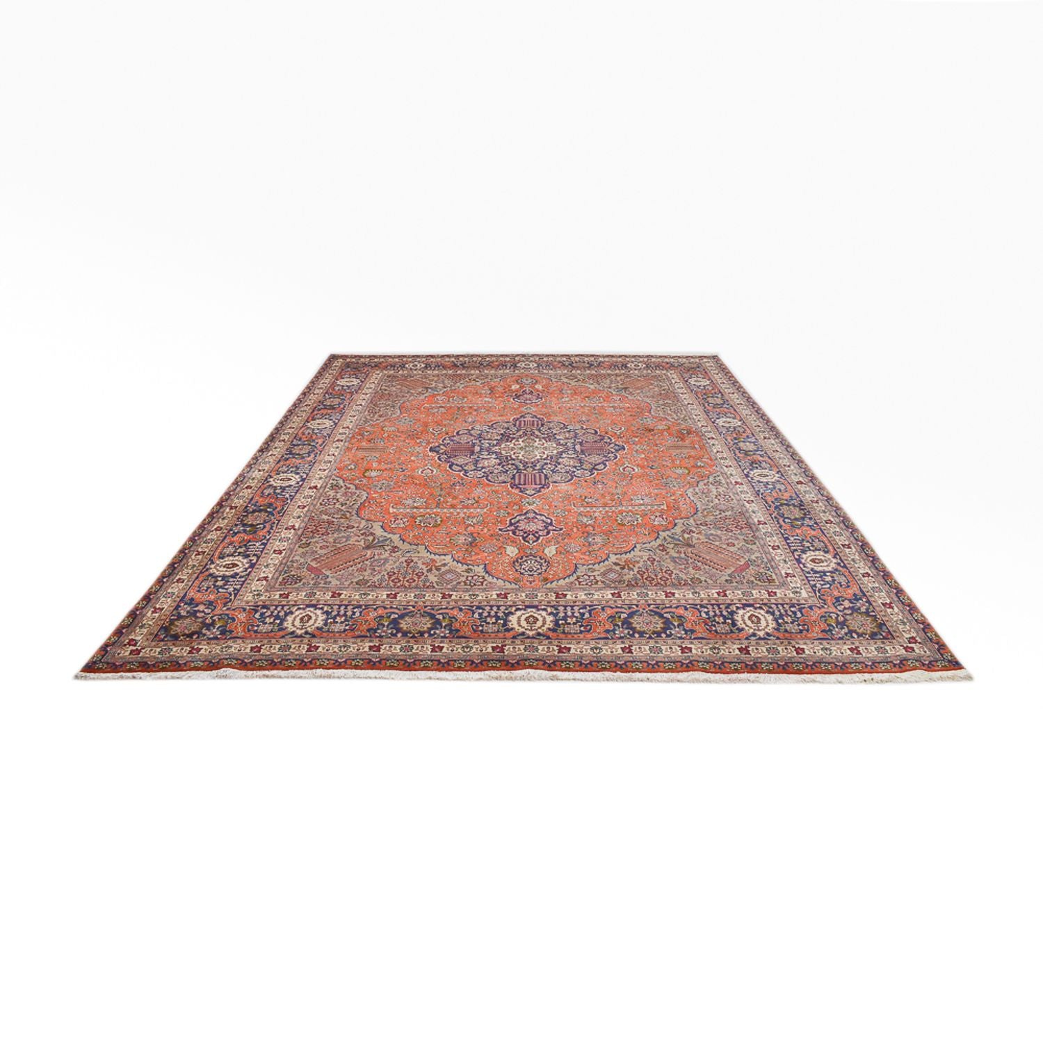 Alfombra Persa - Tabriz - Real - 397 x 300 cm - naranja