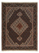 Alfombra Persa - Tabriz - Real - 202 x 153 cm - marrón oscuro