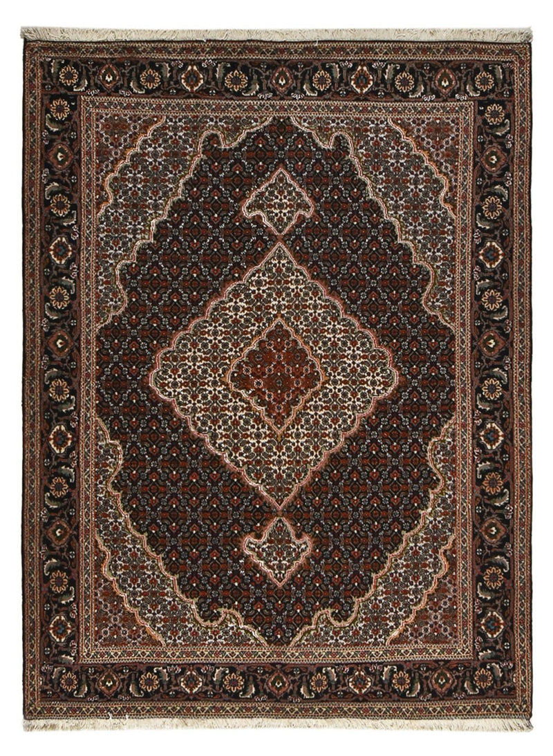 Alfombra Persa - Tabriz - Real - 202 x 153 cm - marrón oscuro