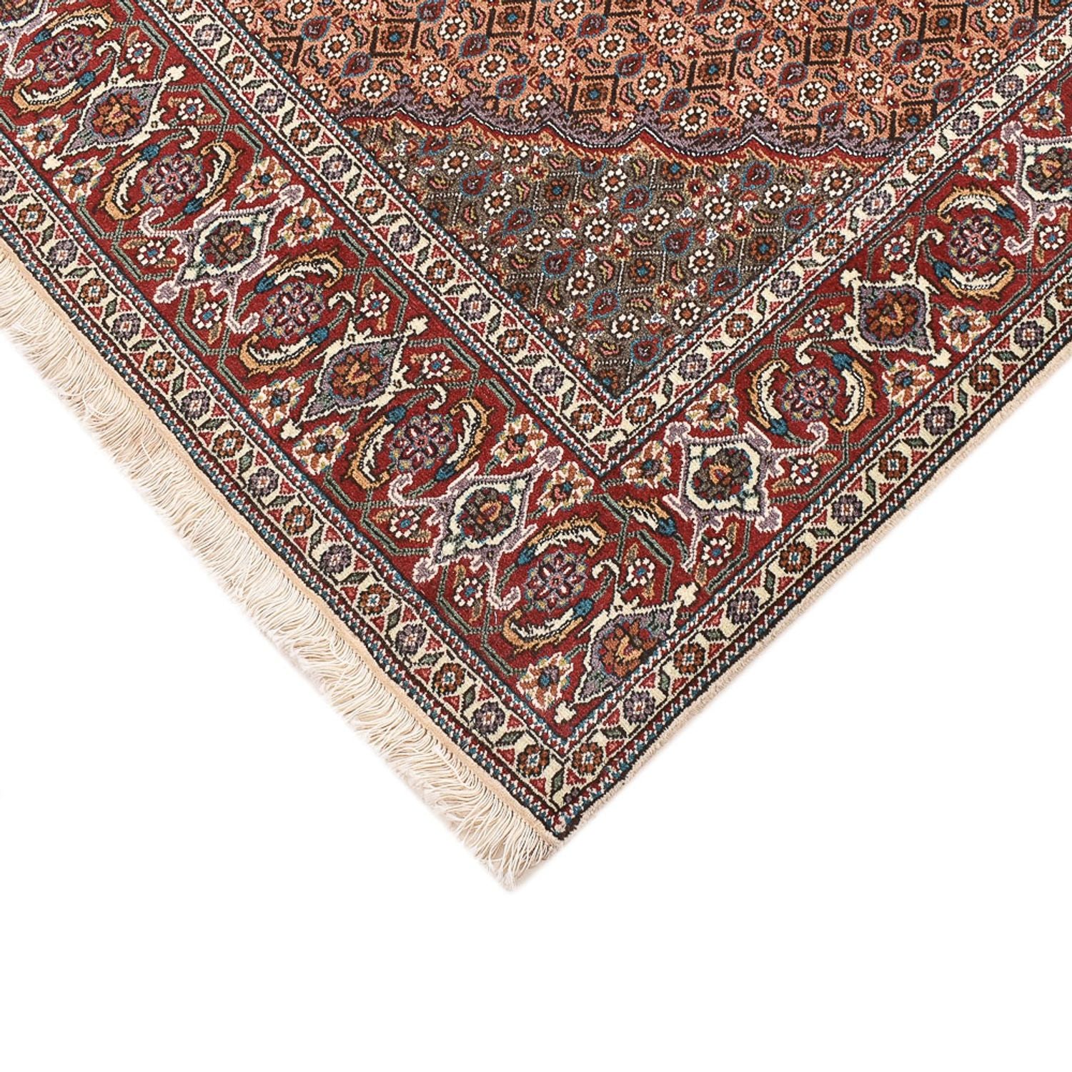 Alfombra Persa - Tabriz - Real cuadrado  - 204 x 202 cm - marrón claro