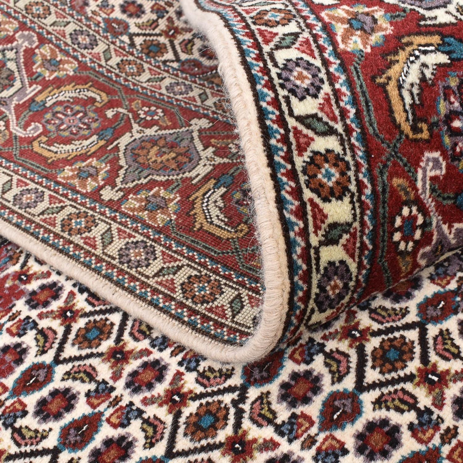 Alfombra Persa - Tabriz - Real cuadrado  - 204 x 202 cm - marrón claro