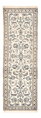 Alfombra de pasillo Alfombra Persa - Nain - Real - 187 x 57 cm - crema