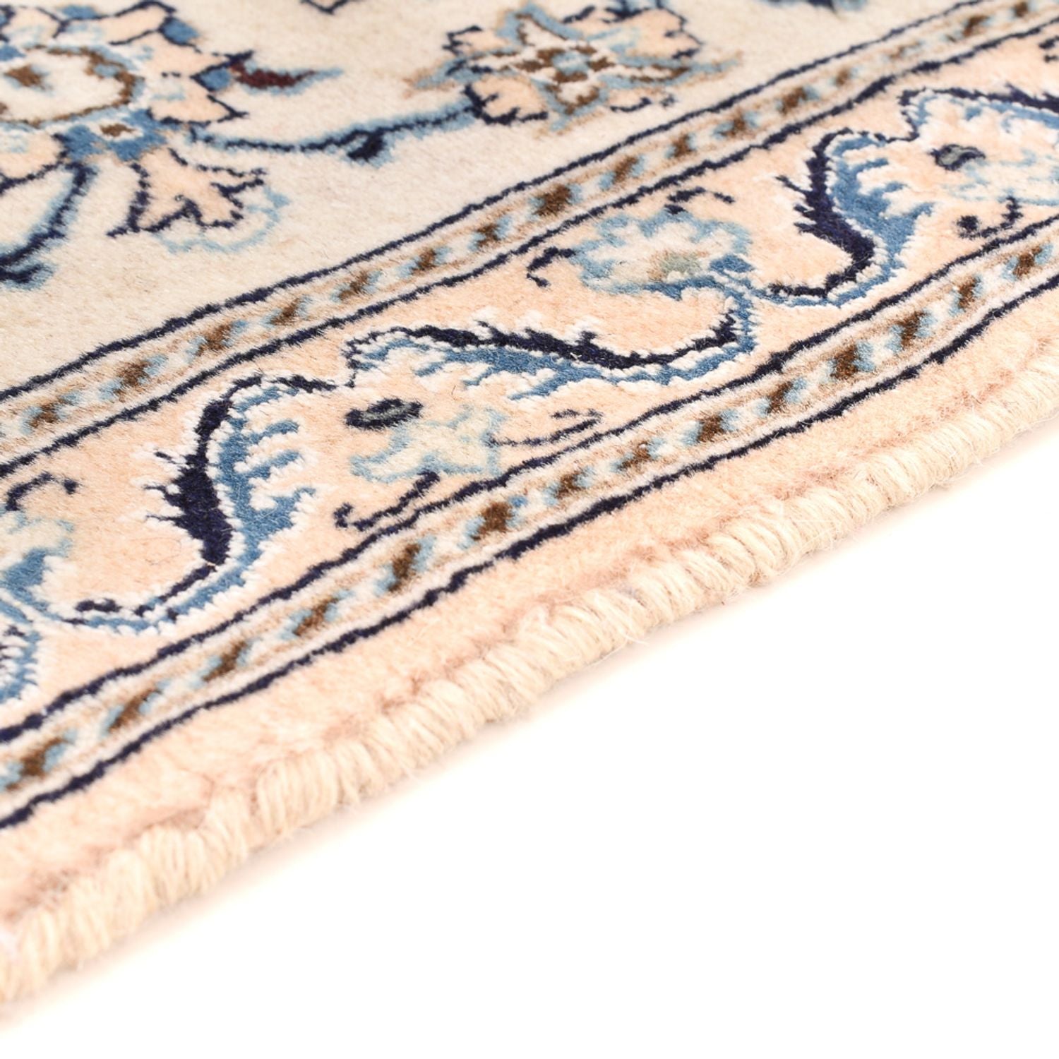 Alfombra de pasillo Alfombra Persa - Nain - Real - 187 x 57 cm - crema
