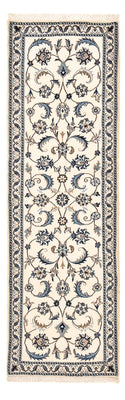 Alfombra de pasillo Alfombra Persa - Nain - Real - 194 x 61 cm - crema