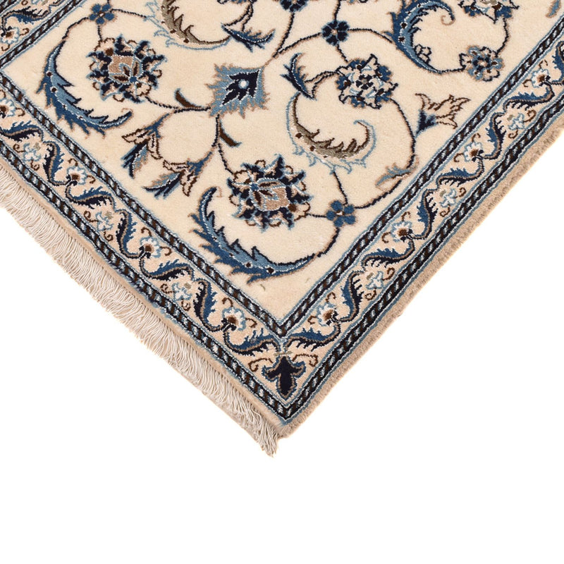 Alfombra de pasillo Alfombra Persa - Nain - Real - 194 x 61 cm - crema