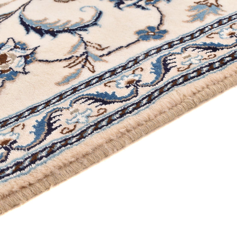 Alfombra de pasillo Alfombra Persa - Nain - Real - 194 x 61 cm - crema