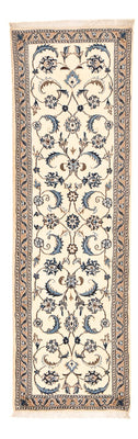 Alfombra de pasillo Alfombra Persa - Nain - Real - 197 x 60 cm - crema