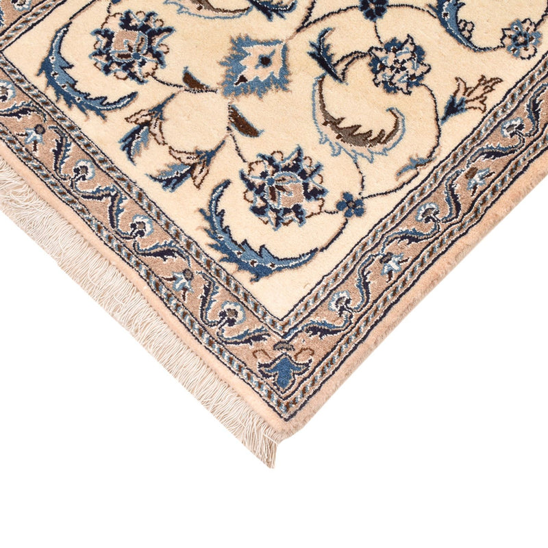 Alfombra de pasillo Alfombra Persa - Nain - Real - 197 x 60 cm - crema