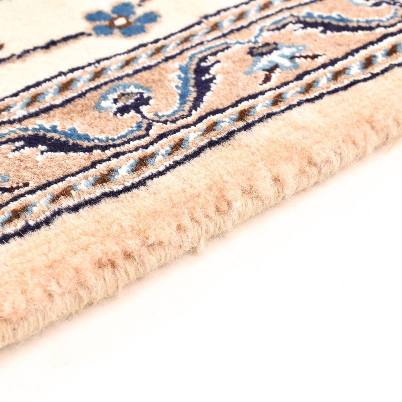 Alfombra de pasillo Alfombra Persa - Nain - Real - 197 x 60 cm - crema