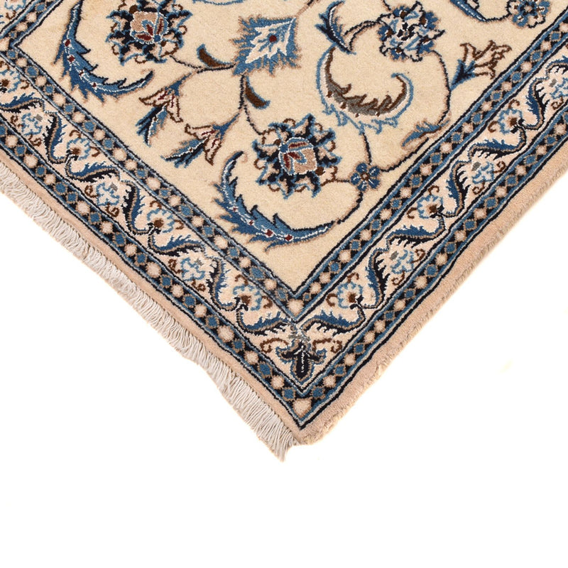 Alfombra de pasillo Alfombra Persa - Nain - Real - 195 x 60 cm - crema