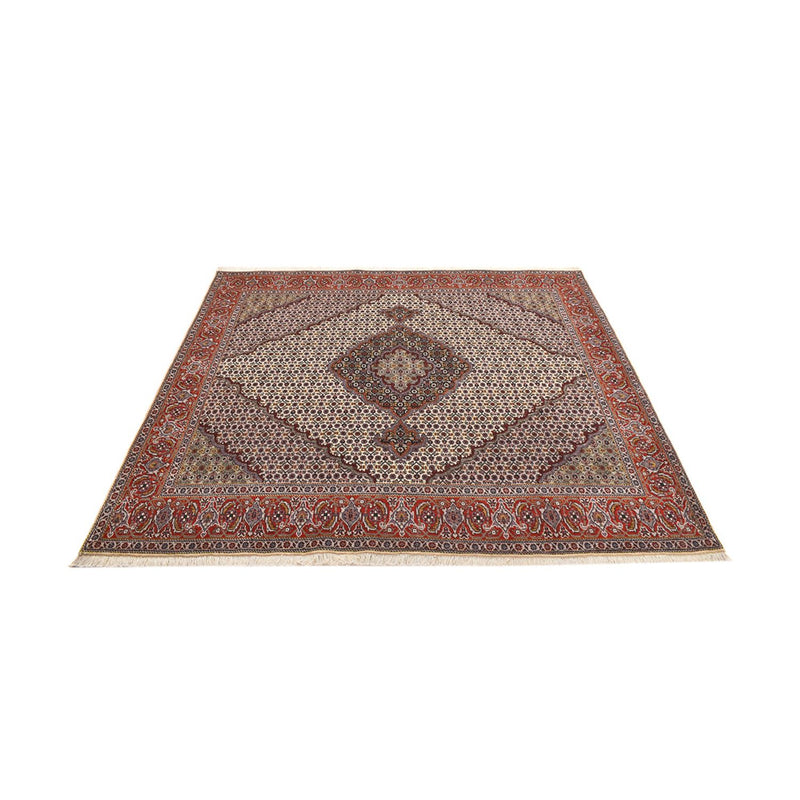 Alfombra Persa - Tabriz - Real cuadrado  - 205 x 193 cm - marrón