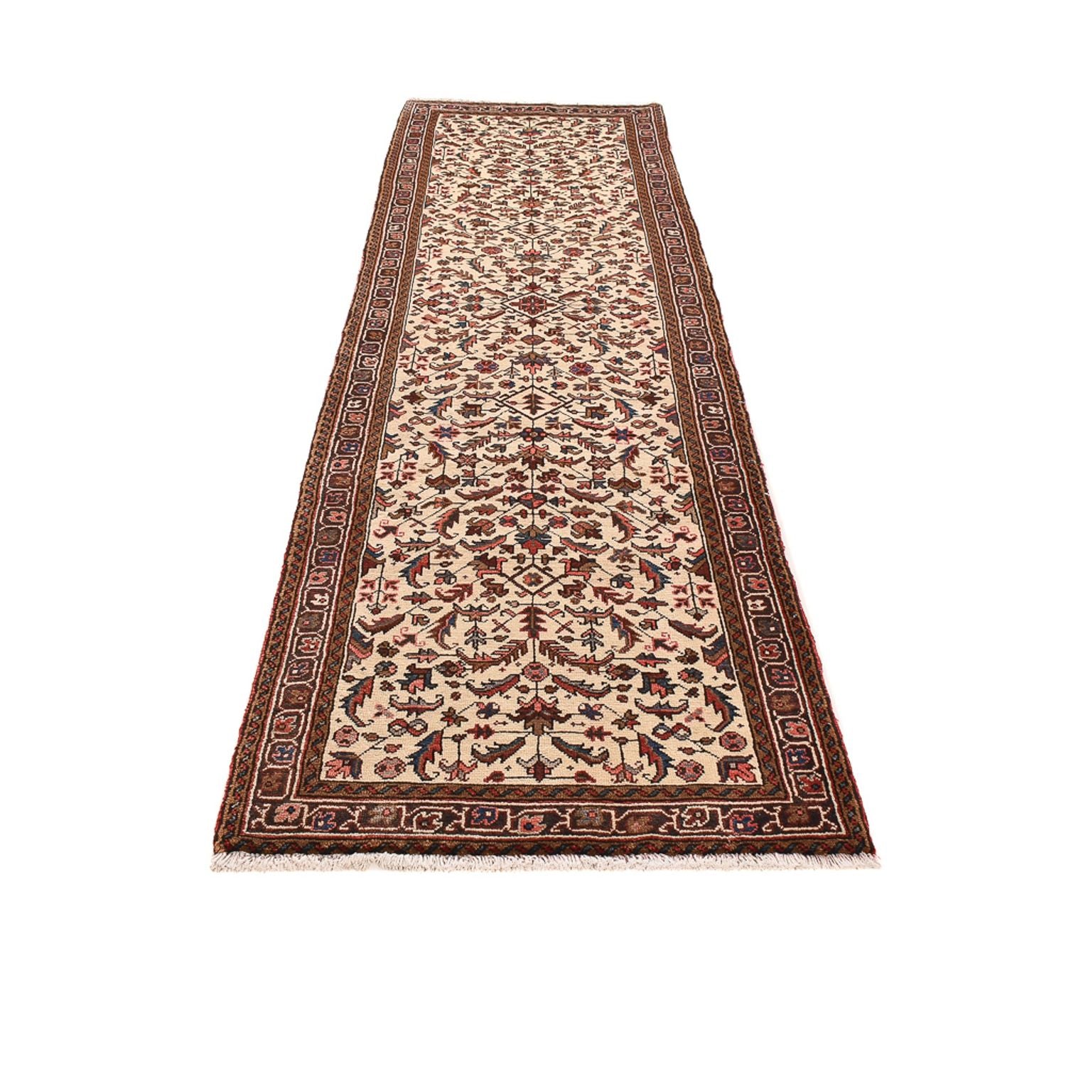 Alfombra de pasillo Alfombra persa - Nómada - 338 x 95 cm - beige