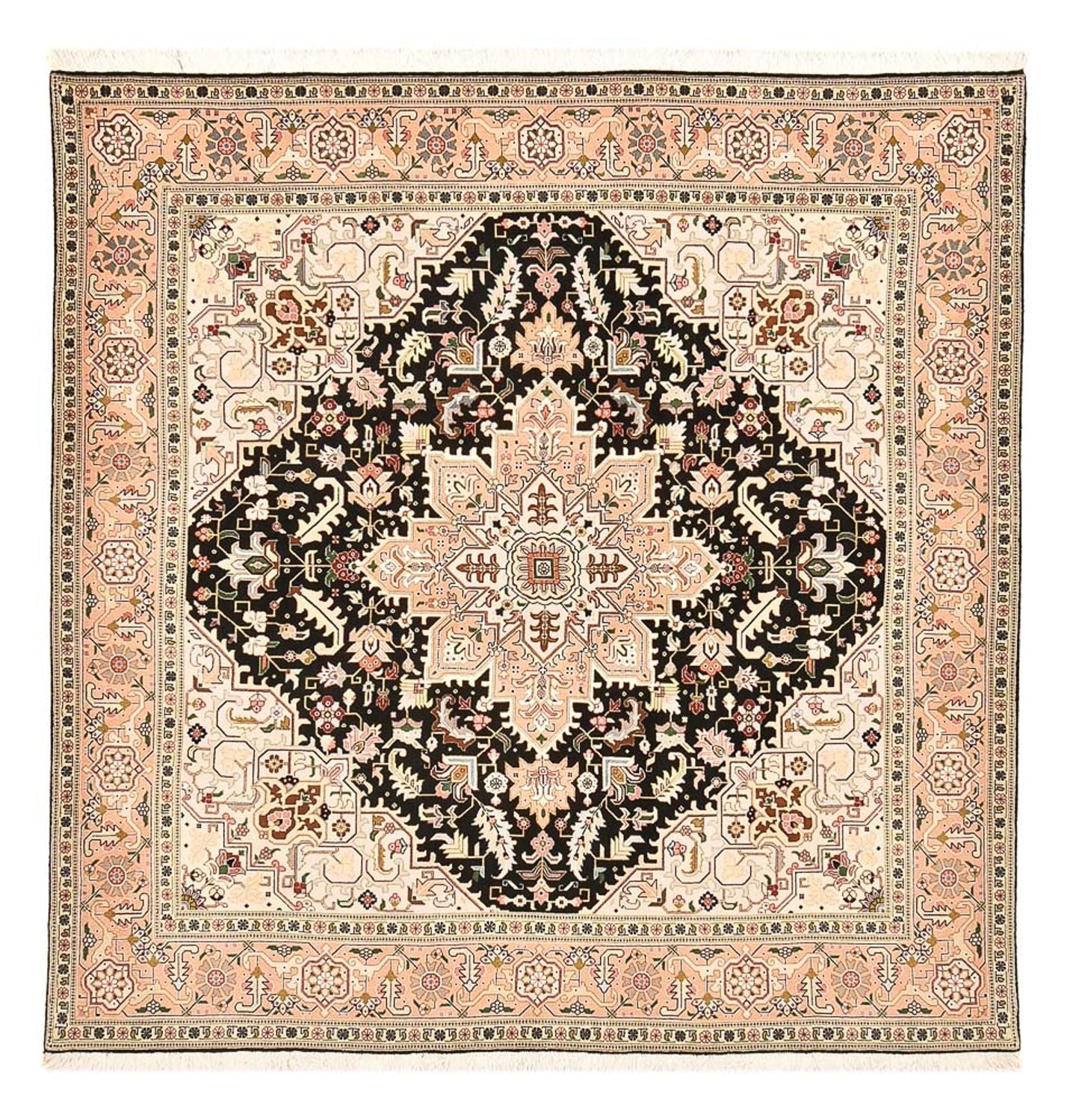 Alfombra Persa - Tabriz - Real cuadrado  - 203 x 198 cm - multicolor