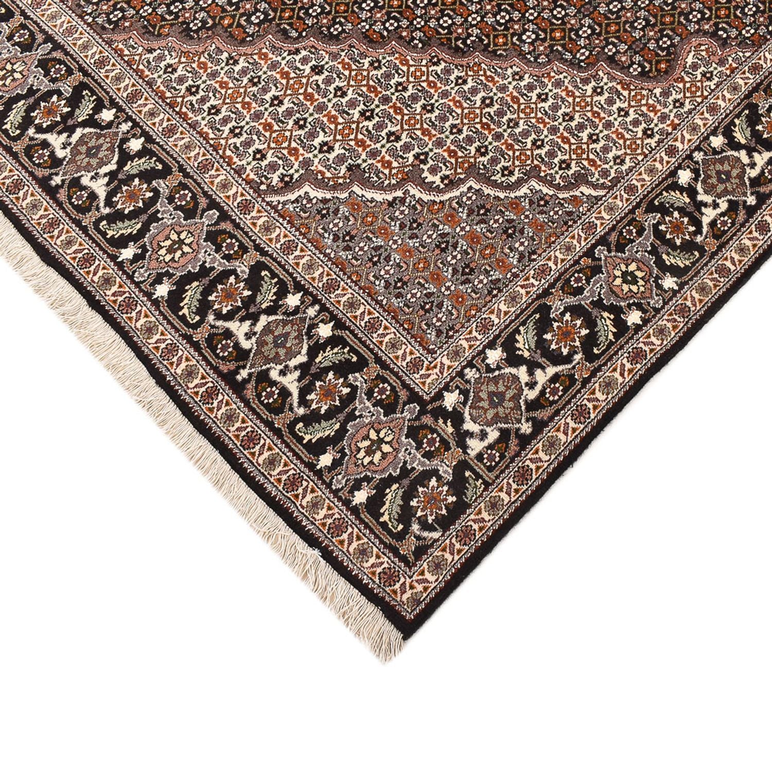 Alfombra Persa - Tabriz - Real cuadrado  - 207 x 200 cm - marrón