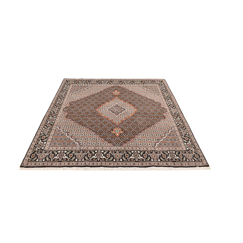 Alfombra Persa - Tabriz - Real cuadrado  - 207 x 200 cm - marrón