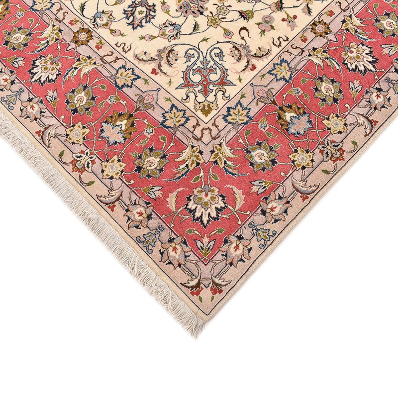Alfombra Persa - Tabriz - Real cuadrado  - 202 x 201 cm - beige