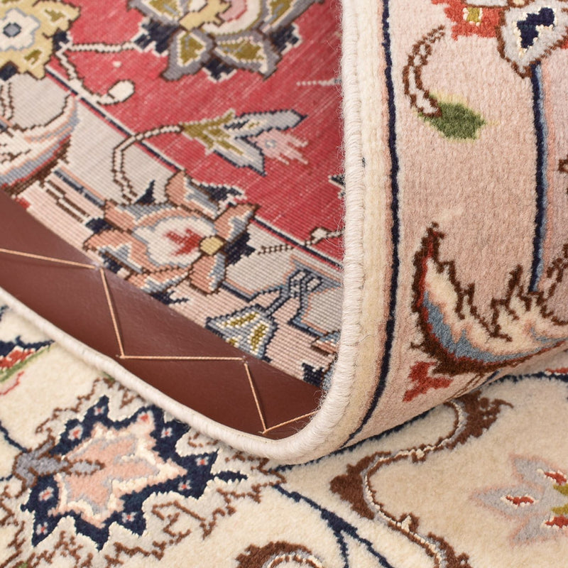 Alfombra Persa - Tabriz - Real cuadrado  - 202 x 201 cm - beige