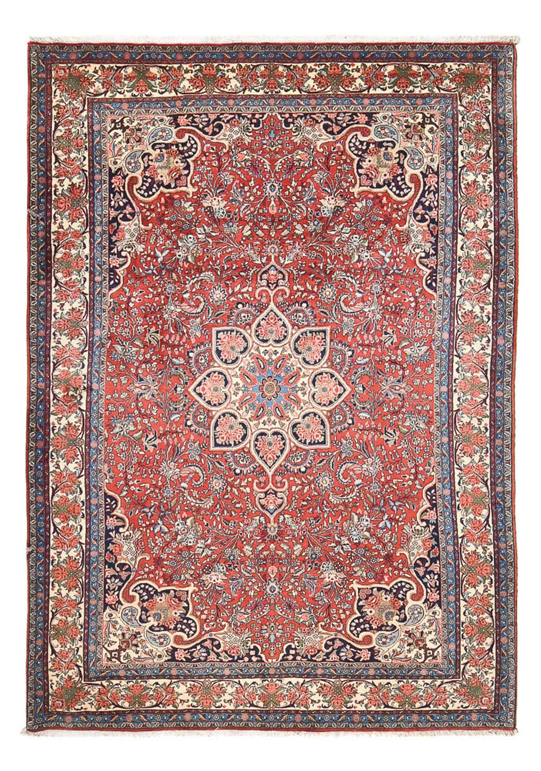Alfombra persa - Bidjar - 316 x 215 cm - rojo