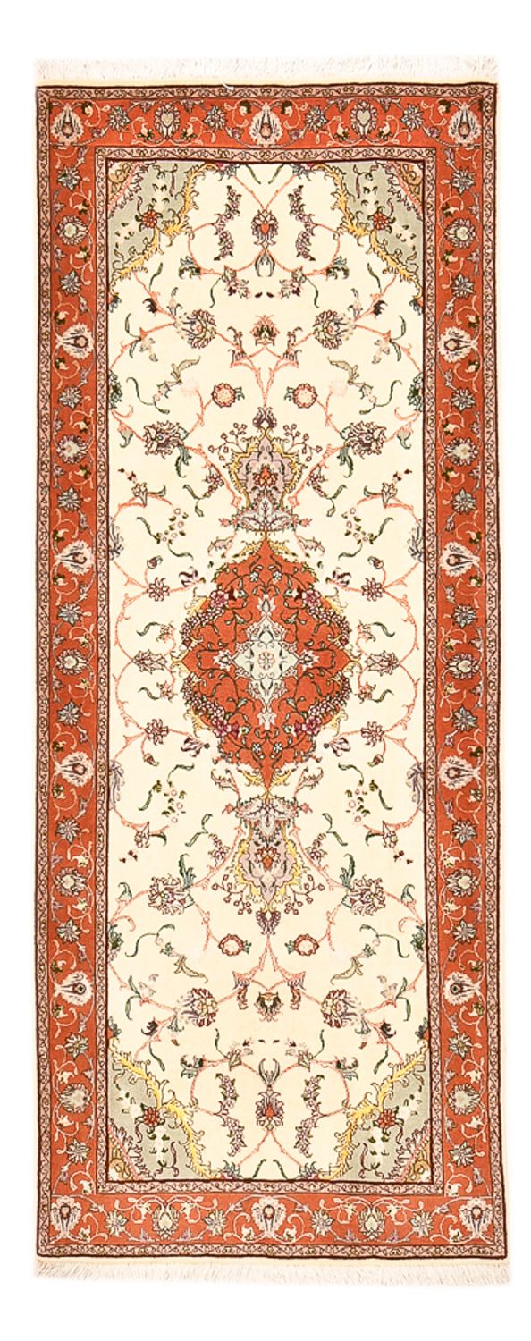 Alfombra de pasillo Alfombra Persa - Tabriz - Real - 206 x 80 cm - multicolor