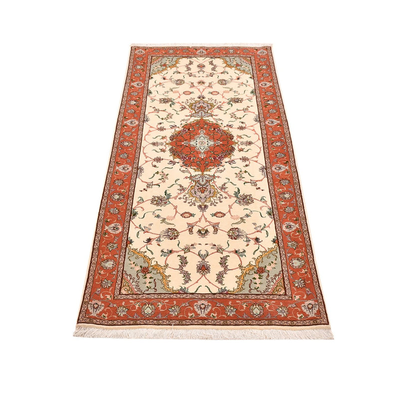 Alfombra de pasillo Alfombra Persa - Tabriz - Real - 206 x 80 cm - multicolor