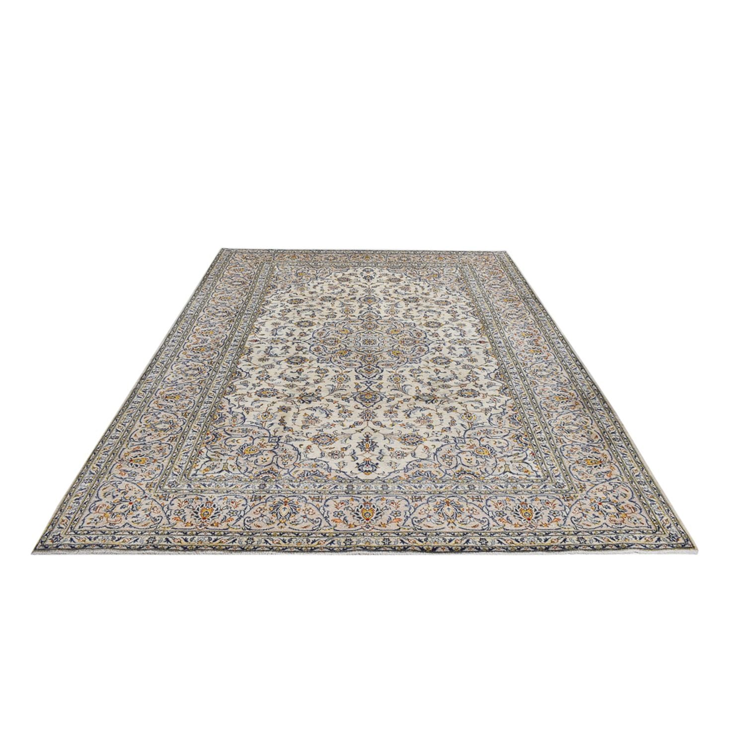 Alfombra persa - Keshan - Real - 345 x 245 cm - gris