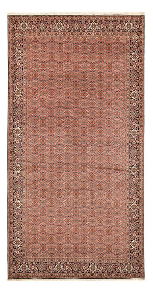 Alfombra de pasillo Alfombra persa - Bidjar - 389 x 199 cm - óxido