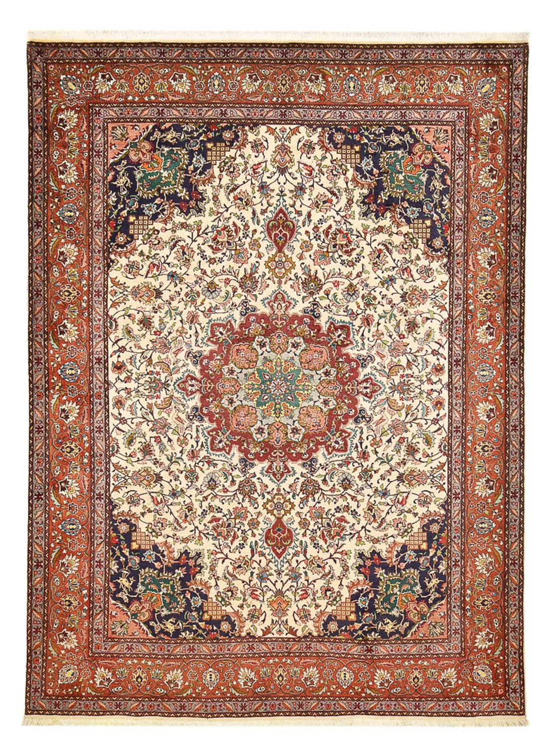 Alfombra Persa - Tabriz - Real - 356 x 258 cm - crema
