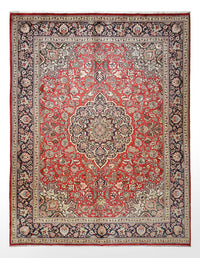 Alfombra Persa - Tabriz - Real - 396 x 302 cm - rojo