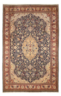 Alfombra Persa - Tabriz - Real - 381 x 250 cm - azul oscuro