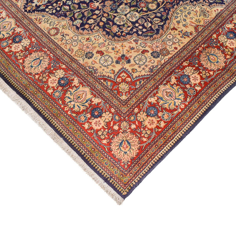 Alfombra Persa - Tabriz - Real - 381 x 250 cm - azul oscuro
